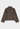 Wrap style wool jacket with button in walnut