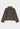 Wrap style wool jacket with button in walnut