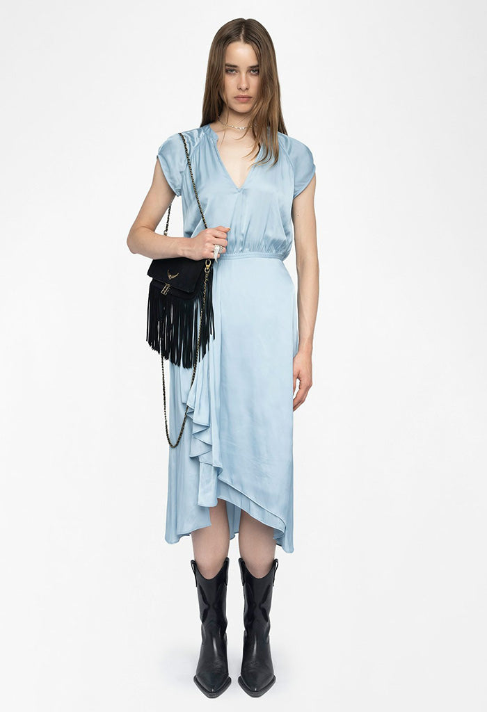 Randall Satin Dress - Cloud