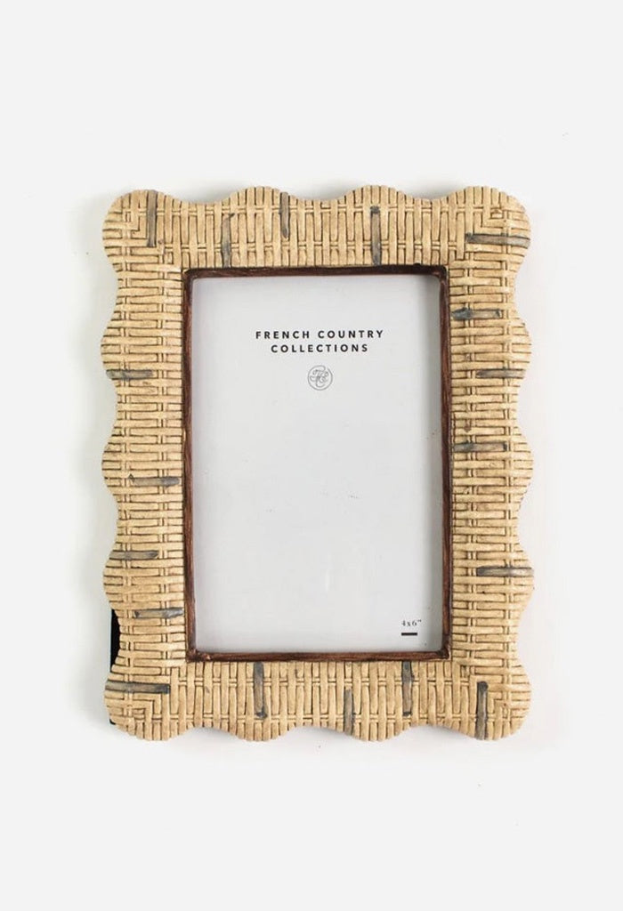 Rattan Wavy Photo Frame - 5x7