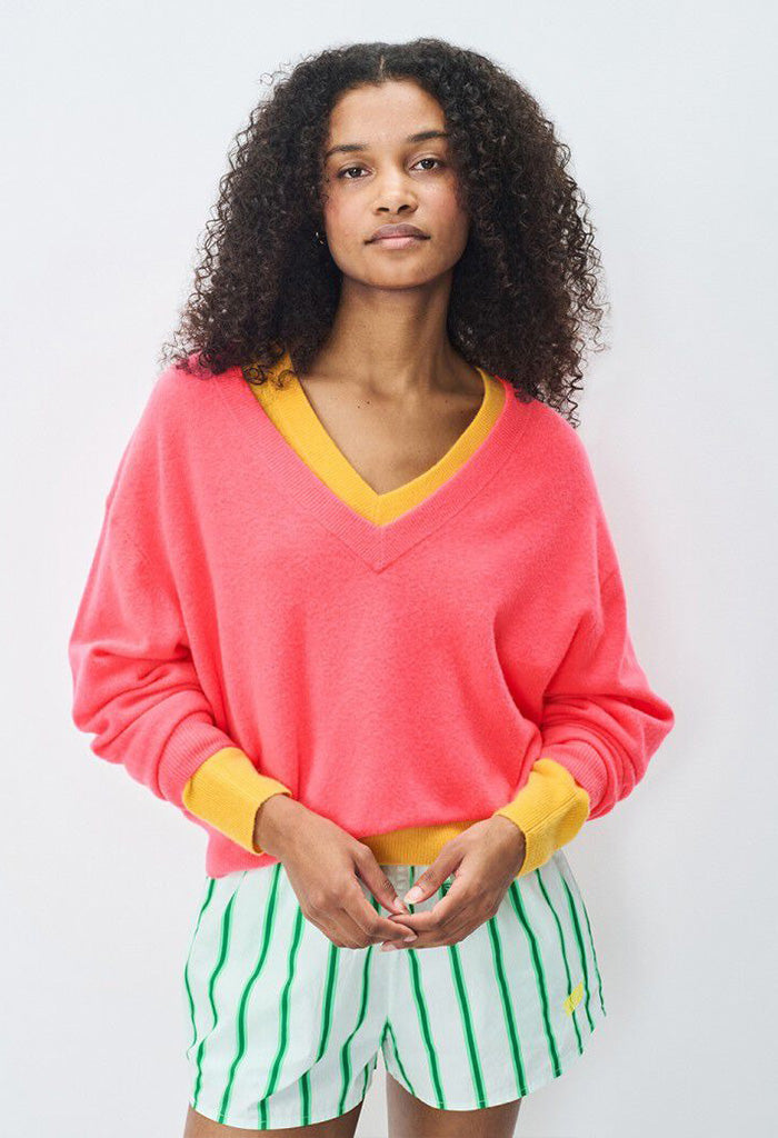 Raxow Jumper - Fluro Hydrangea