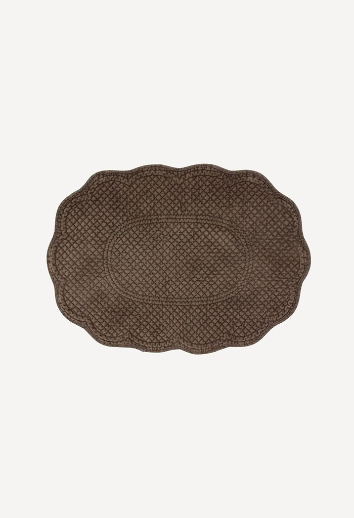 Rena Quilted Placemat - Brown