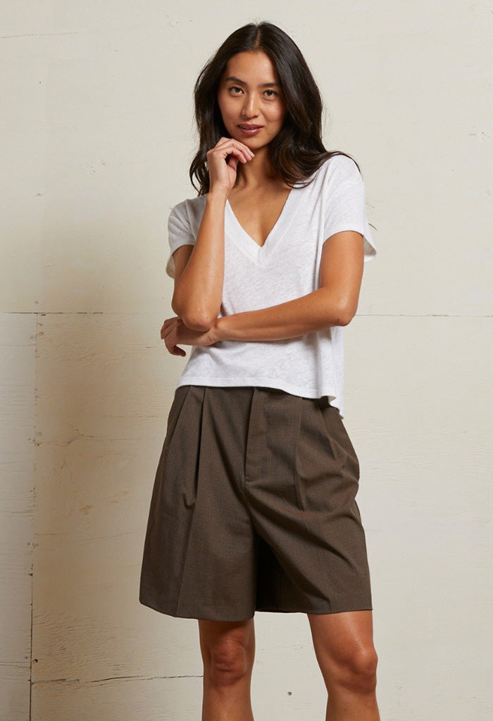Rosie V-Neck Jersey - Natural