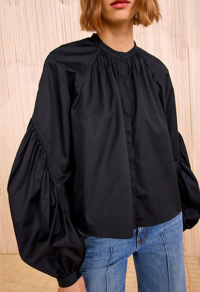 Rowena Long Sleeve Blouse - Noir