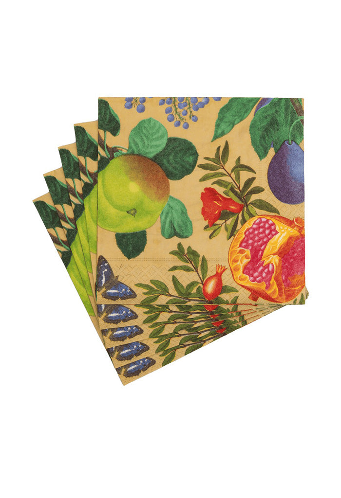 Royal Orchard Gold 2 Luncheon Napkins