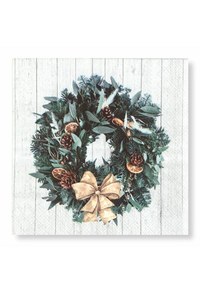 Rustic Wreath Napkins - Luncheon