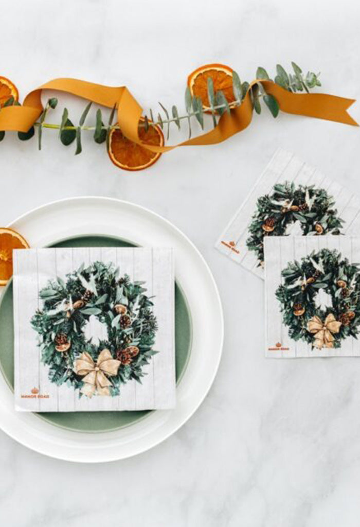 Rustic Wreath Napkins - Luncheon