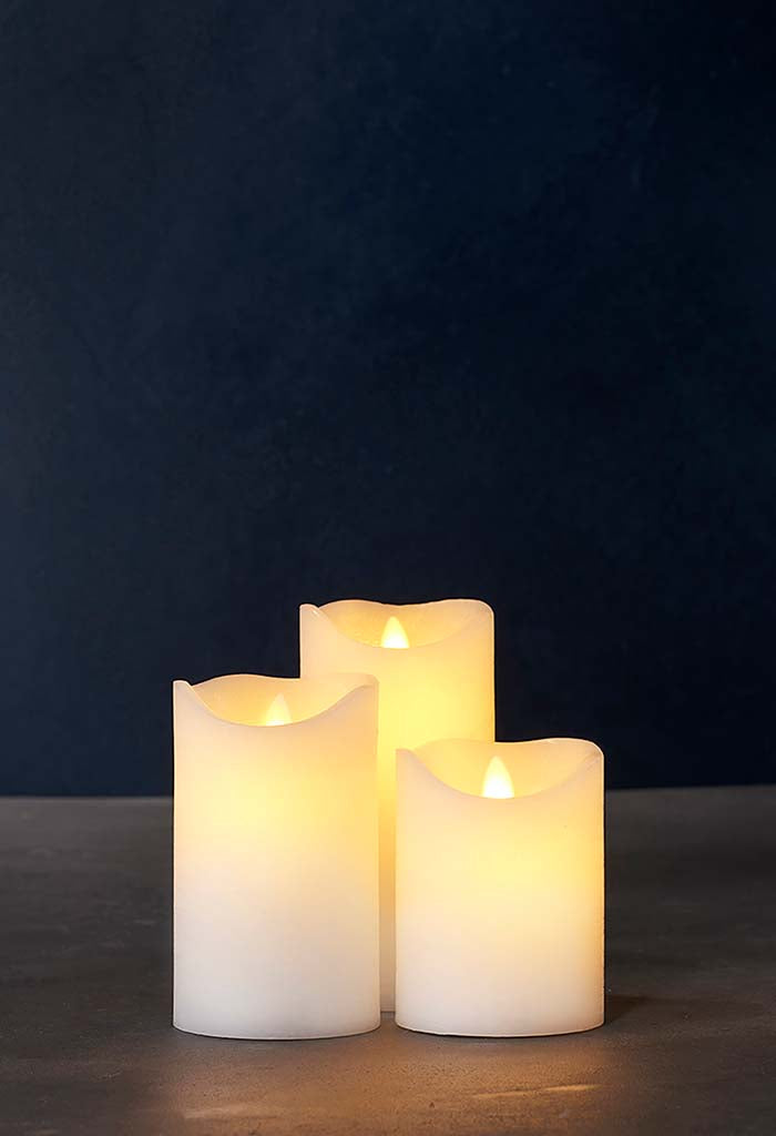 Sara Candle S/3 D75 - White