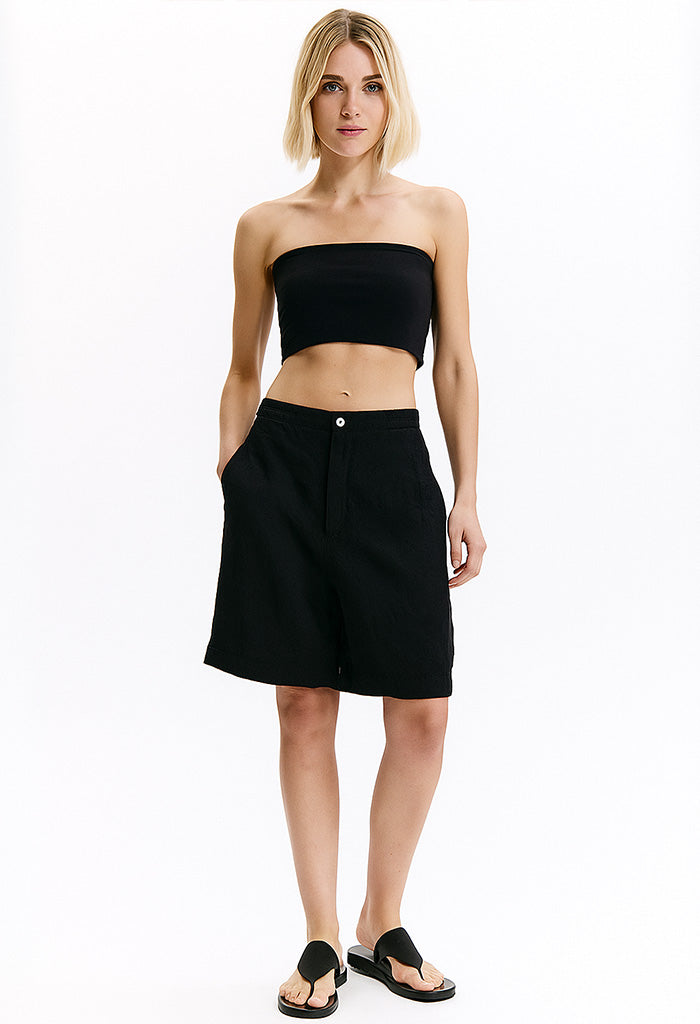 Linen Short - Black