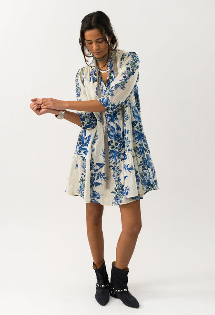 SabineLL Short Dress SS - Blue
