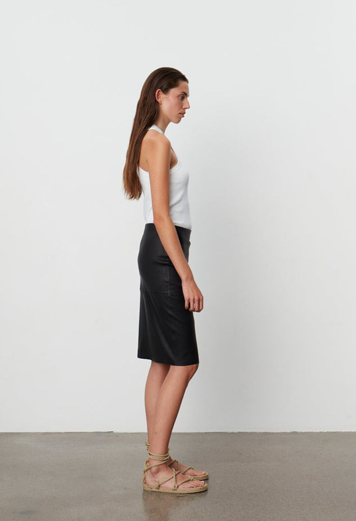 Sadie Lamb Leather Skirt