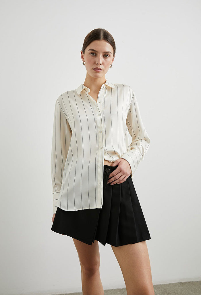 Saige Button Down - Brixton Stripe