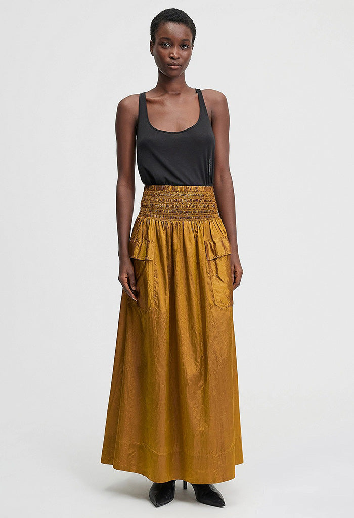 Salvia Skirt - Yellow / Aubergine