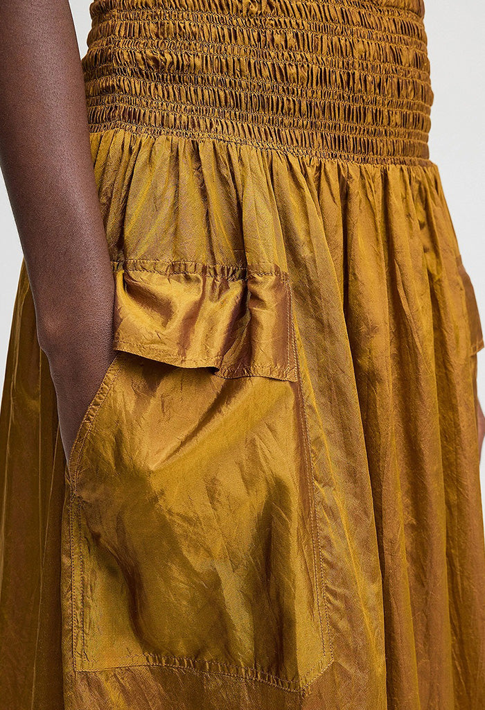 Salvia Skirt - Yellow / Aubergine