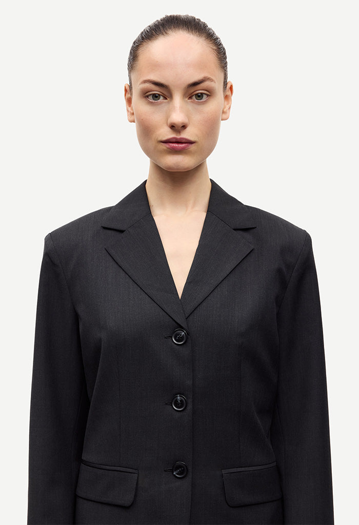 Satove Blazer - Black Melange