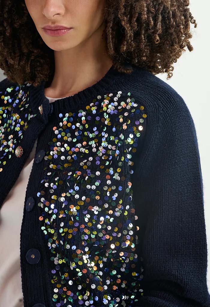 Sequin Embellishment Cardigan