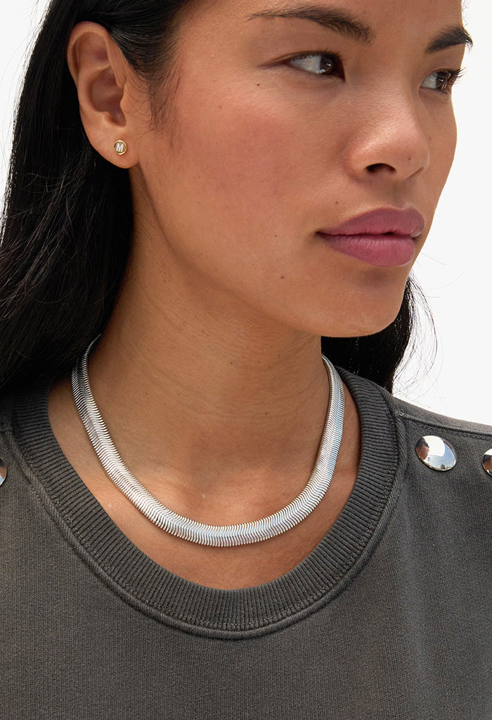 Snake Chain Collar - Silver