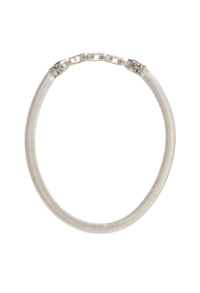 Snake Chain Collar - Silver