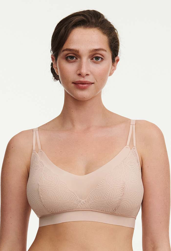 Soft Stretch Lace Bralette - Golden Beige