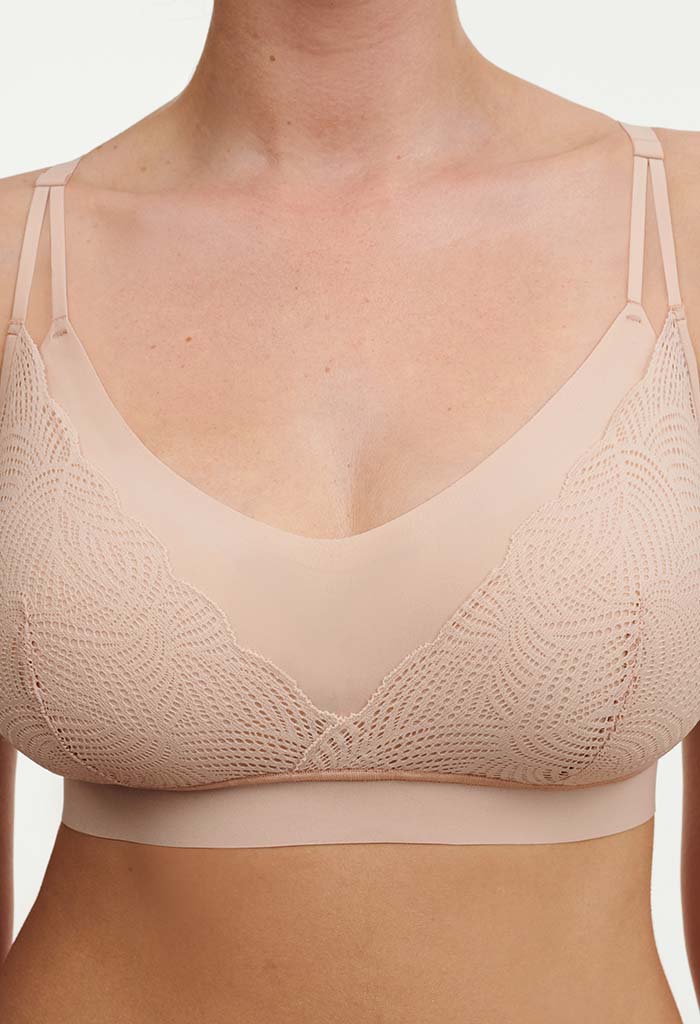 Soft Stretch Lace Bralette - Golden Beige