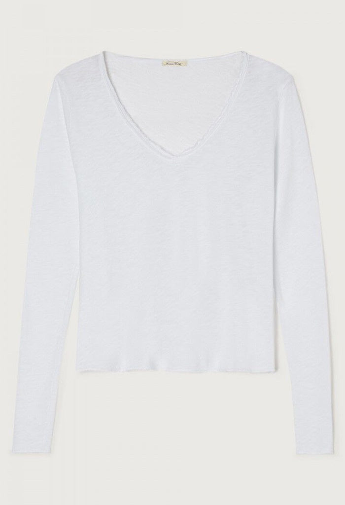 Sonoma Long Sleeve V-Neck T-shirt - White