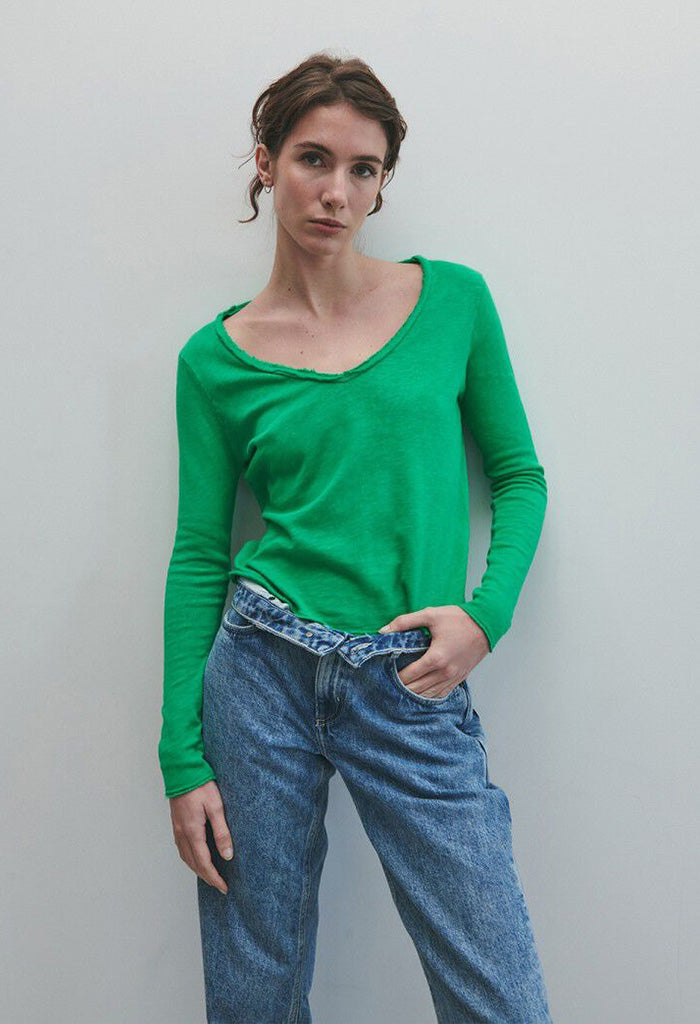 Sonoma Long Sleeve V-Neck T-Shirt - Vintage Menthol