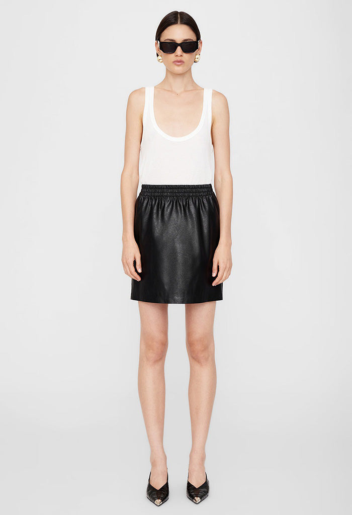 Soto Skirt - Black Vegan Leather