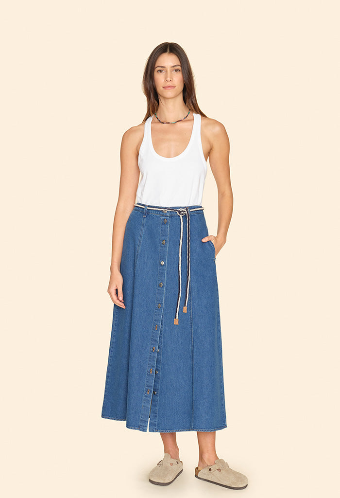 Spence Skirt - Durango Blue