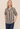 Split Back Button Down - Black-Ecru Stripe