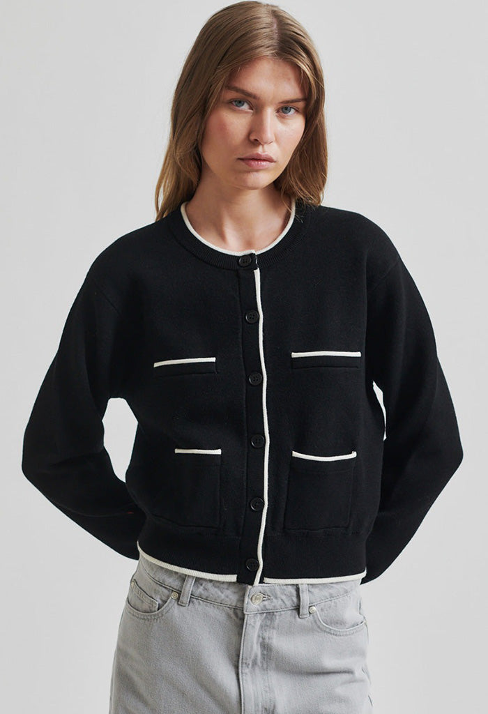 Stinne Knit Cardigan - Black