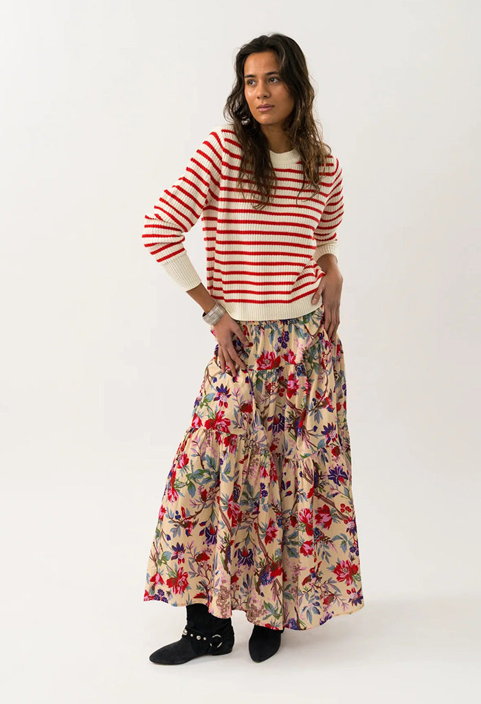 SunsetLL Maxi Skirt - Flower Print