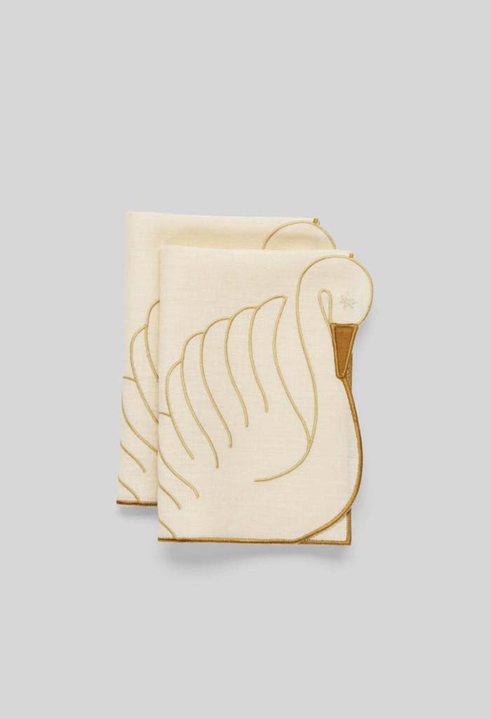 Swan Napkins - Ivory/Miel