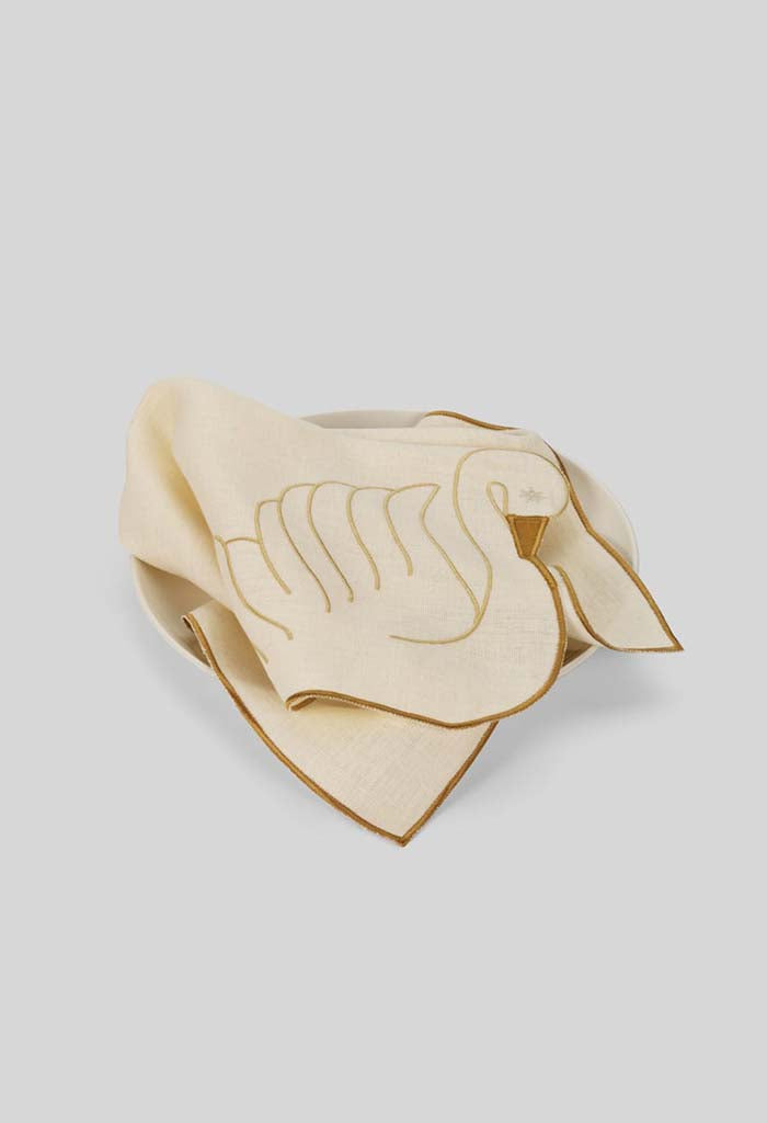 Swan Napkins - Ivory/Miel