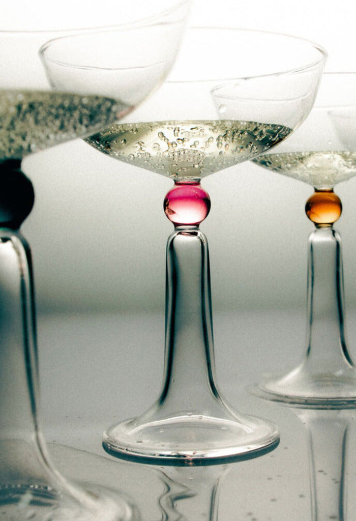 4 Tassel Champagne Coupes