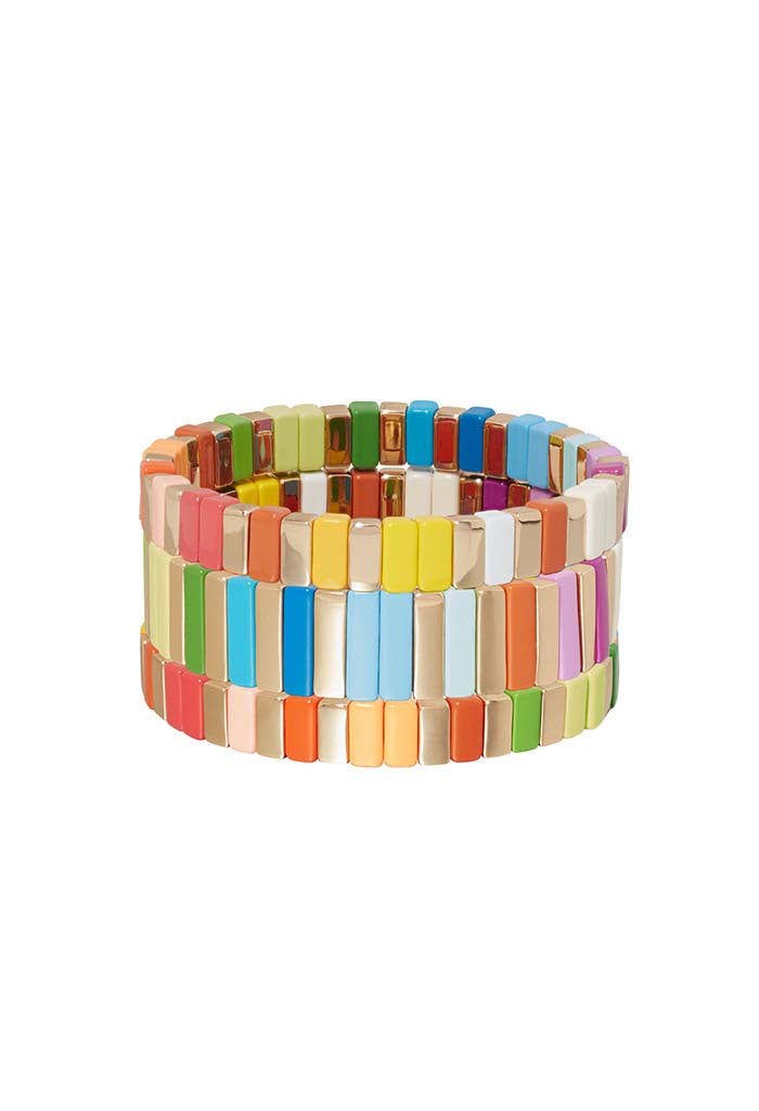 The Merry & Bright Bracelet Trio - Bright Multi