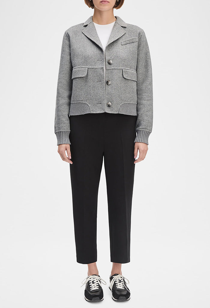 The City Bomber - Grey Houndstooth