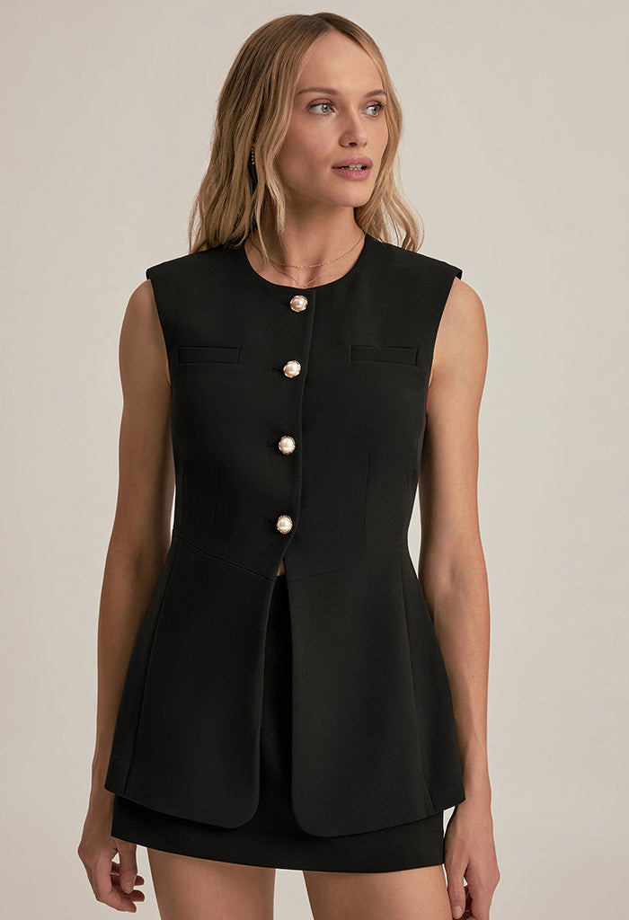 The Clocking In Top - Black