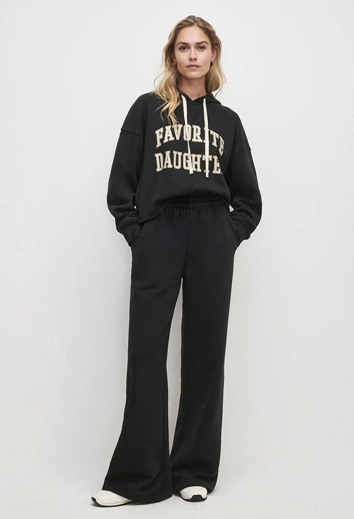 The Favorite Daughter EMB Wide Leg - Black