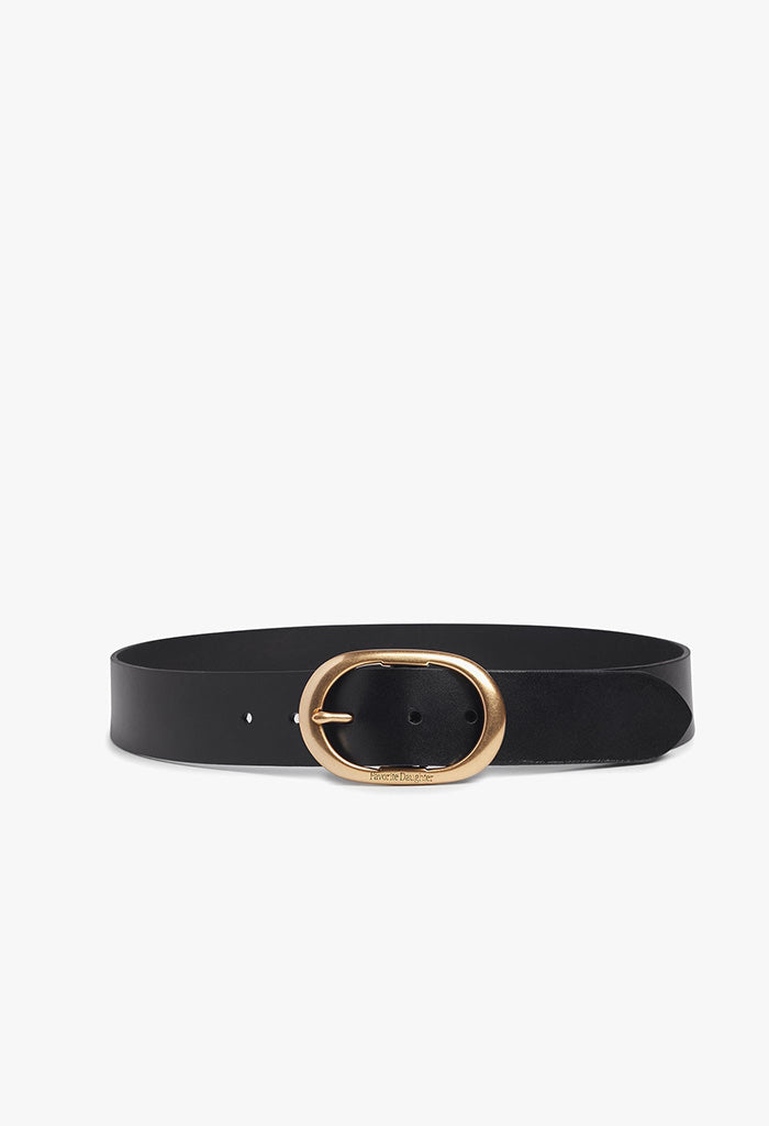 The Jean Belt - Black/Antique Bras