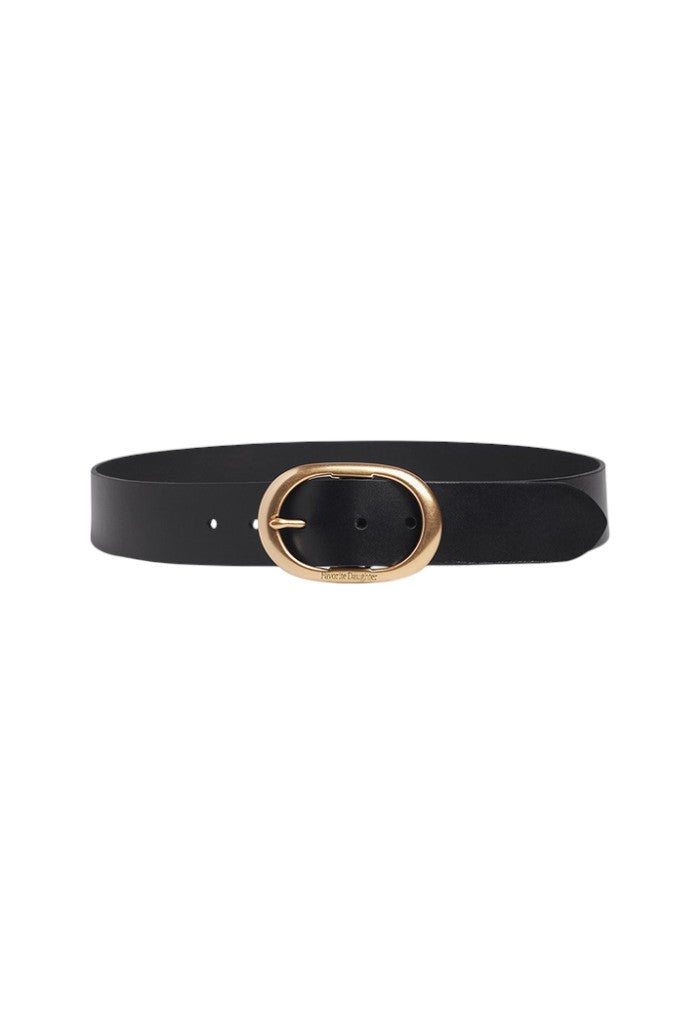 The Jean Belt - Black/Antique Brass