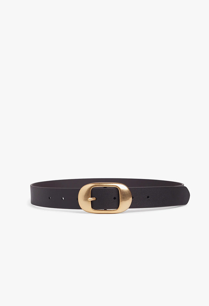 The Skinny Jean Belt - Dark Brown/Antique