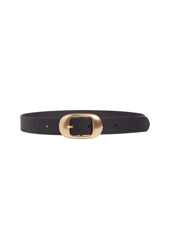 The Skinny Jean Belt - Dark Brown/Antique