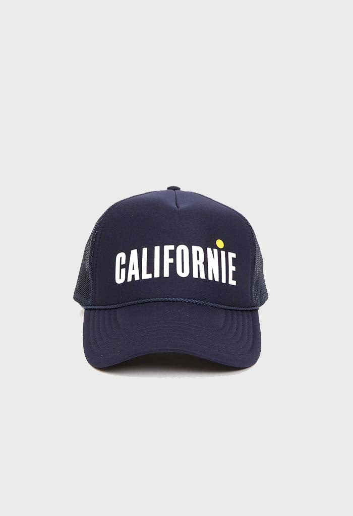 Trucker Hat - Navy W/Cream & Citron Californie
