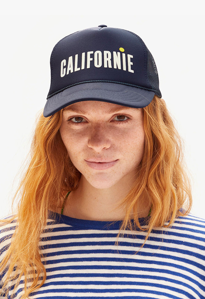 Trucker Hat - Navy W/Cream & Citron Californie