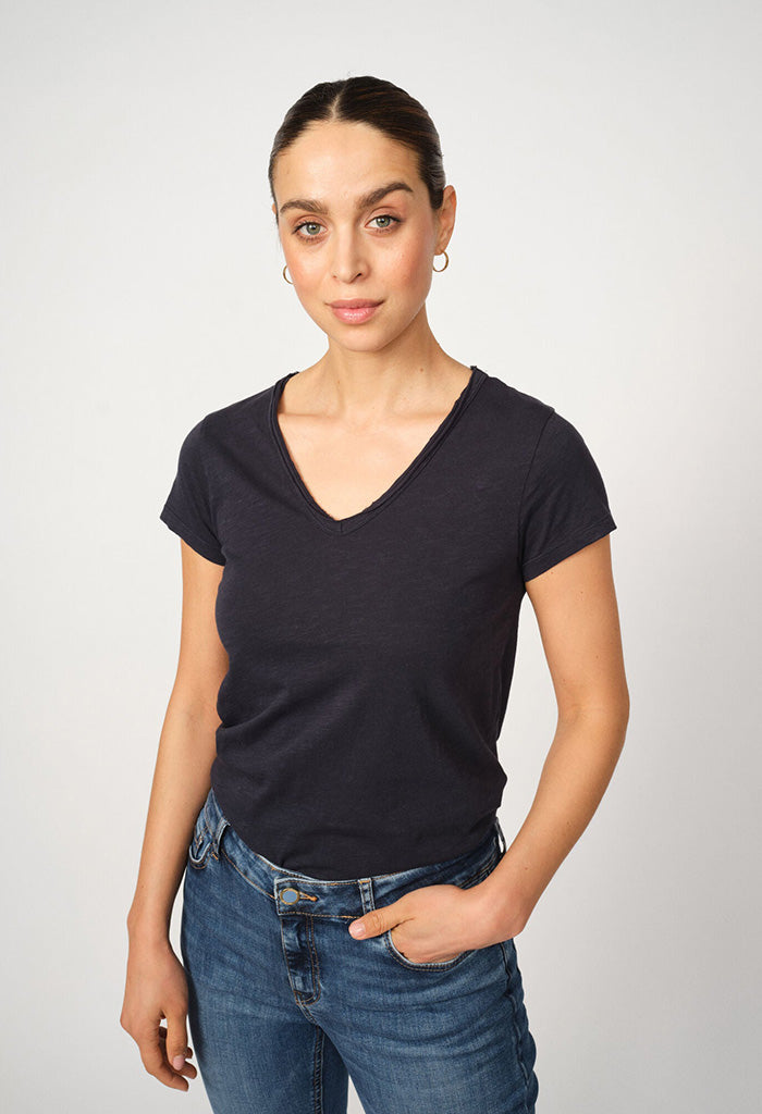 Tulli V-SS Basic Tee - Salute Navy