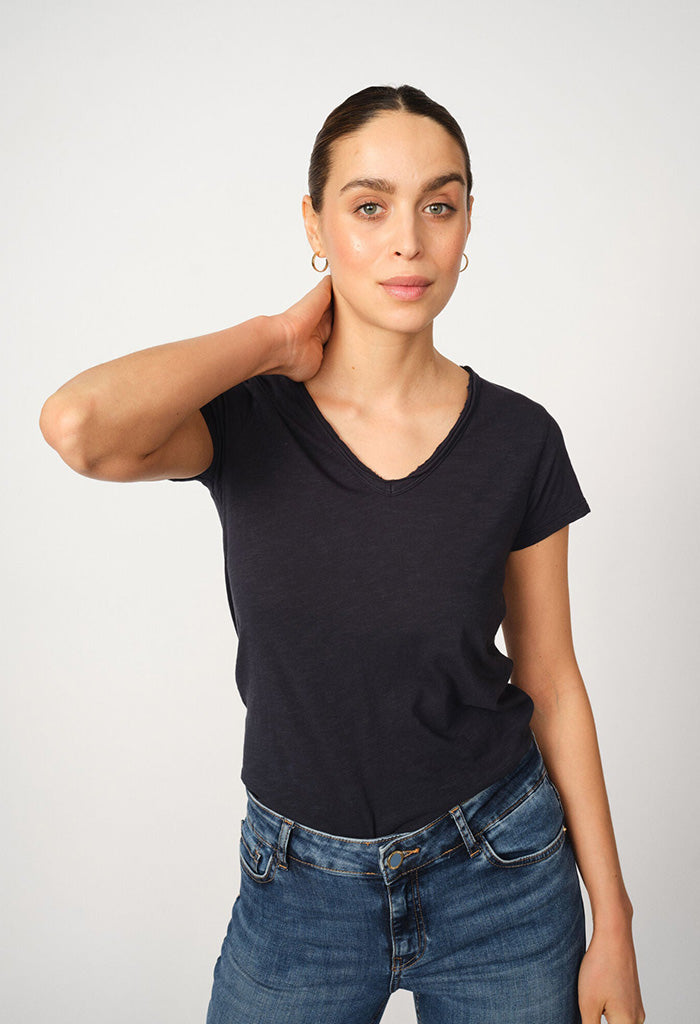 Tulli V-SS Basic Tee - Salute Navy