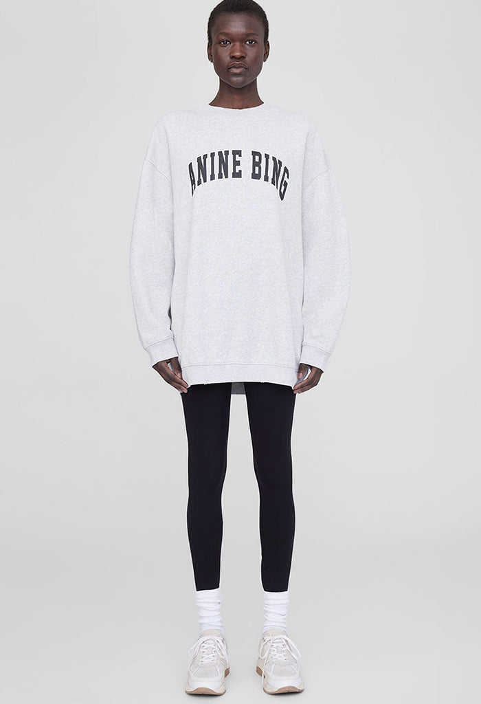 Tyler Sweatshirt - Heather Grey With Black