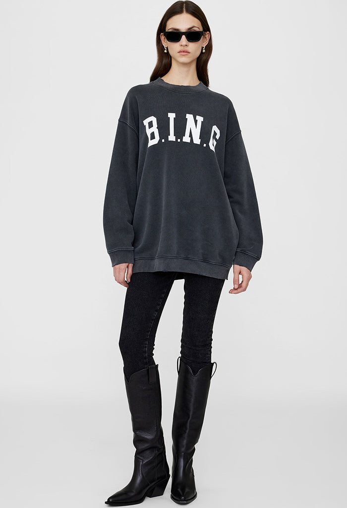 Tyler Sweatshirt Bing - Washed Black