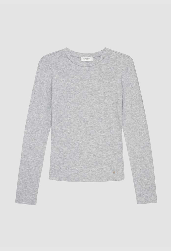 Jo Long Sleeve Tee - Heather Grey