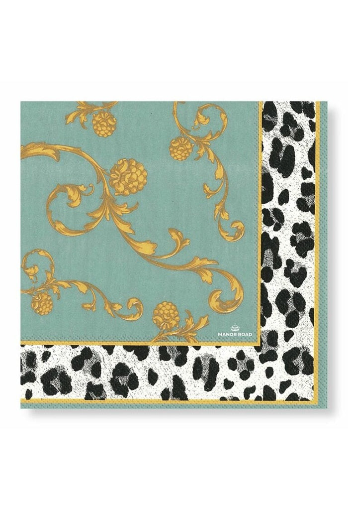 Victorian Leopard Napkins - Luncheon